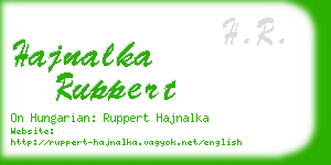hajnalka ruppert business card